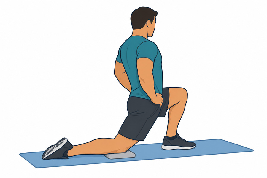 Flexor do quadril, ajoelhado